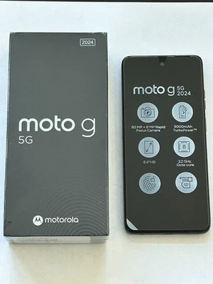 NEW Motorola Moto G 5G 2024 XT2417 128GB Factory Unlocked Smartphone Sage Green - Image 1 of 4