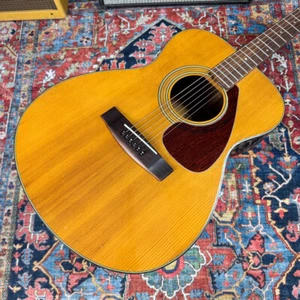 1974 Yamaha FG130 Auditorium Style Tan Label Made in Japan - Picture 1 of 24