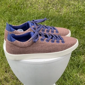 Allbirds Wool Piper Shoes Mens 10 Brown Blue Cocoa Haze Sneakers Comfort - Picture 1 of 13