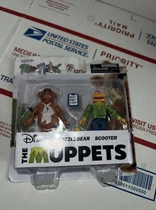 Figuras Diamond Select Toys Minimates The Muppets Fozzie Bear y Scooter ¡NUEVAS! - Imagen 1 de 6