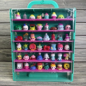 Moose Shopkins Carry Case with 48 Shopkins Toys Large Lot Of Figures - Picture 1 of 17