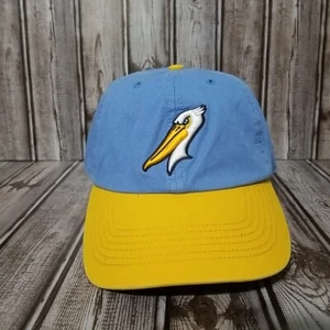 MiLB Myrtle Beach Pelicans Fitted Hat Baseball Cap Blue Yellow XL Genuine Merch - Picture 1 of 12