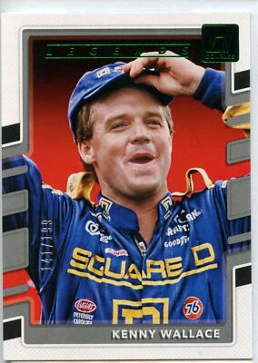 2018 Donruss Racing NASCAR GREEN FOIL Parallel #171 Kenny Wallace #141/199 - Image 1 of 2