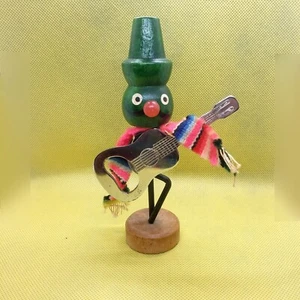 Vintage Johnny Gitarre Flaschenöffner Halter Ständer Barware Mexiko Spanisch - Bild 1 von 6