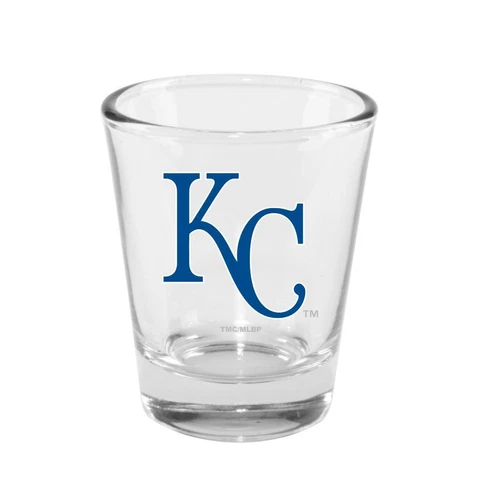 Kansas City Royals 2 Ounce Clear Shot Glass [NEW] MLB Drink Pint Glass Bar Cover
