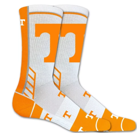 Topsox NCAA Tennessee Volunteers Team Colors Crew Socks US Sz. 9-11 Cover
