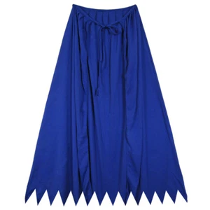 32" Blue Cape ~ HALLOWEEN SUPERHERO, MAGICIAN, KING COSTUME PARTY SAWTOOTH CAPE - Picture 1 of 2