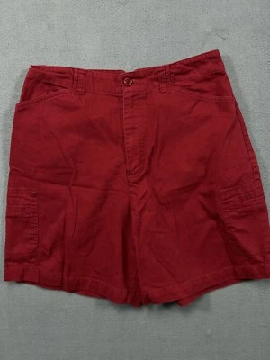 White Stag Shorts Womens 8 Red Chino Bermuda Cargo Pockets Casual Ladies - Image 1 of 4