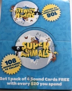 Woolworths Super Animals Sound Cards UNOPENED BOX (Free Postage) - Picture 1 of 1