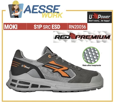 Scarpe Antinfortunische Da Lavoro Upower MOKI S1P SRC ESD - Imagen 1 de 3