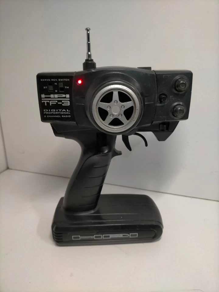 HPI TF3 Controller Transmitter handset RC 27Mhz hobao 2 channel thunder tiger - Image 1 of 4