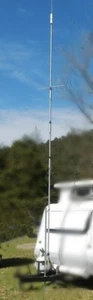5BTV Hustler 5-Band Vertical HF Antenna 10 15 20 40 80 m for Ham Radio 5-BTV - Zdjęcie 1 z 3