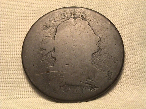 1796 Draped Bust Large Cent LIHERTY S-103 R4+ Cover