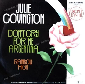 Julie Covington - Don't Cry For Me Argentina / Rainbow High 7" (VG/VG) . - Picture 1 of 1