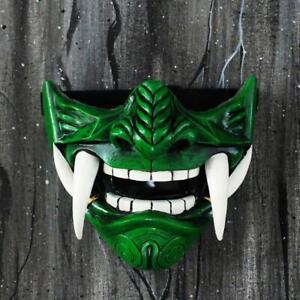 Halloween Japanese Prajna Devil Hannya Latex Mask Noh Kabuki Demon Oni Samurai 