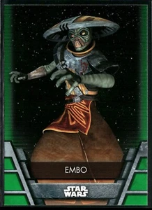Star Wars Topps Holocron 2020 Green Parallel Card Insert BH-12 Embo - Picture 1 of 2