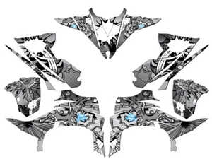 2014-2020 (YFZ 450R) YFZ 450 ZANY White Senge Graphics Kit compatible con - Imagen 1 de 7