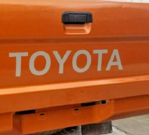 4 x 24" PLATA TOYOTA calcomanía vinilo pegatinas plataforma camión puerta trasera - Imagen 1 de 4