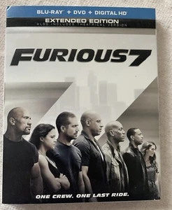 Furious 7 (Blu-Ray+DVD +Digital HD) Extended Edition,Slip Cover 2015 - Picture 1 of 4