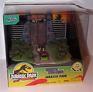 Jada 34244 - Jurassic Park 30th Anniversary - Gate Scene Diorama - Nano Size New - Picture 1 of 3