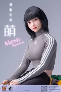 1/6 Asian Short Hair Girl Head Sculpt For 12" Female PH TBL Action Figure Body - Picture 1 of 6
