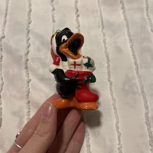 Vintage 1977 Christmas Ornament Daffy Duck Warner Bros Dave Grossman Japan - Picture 1 of 6