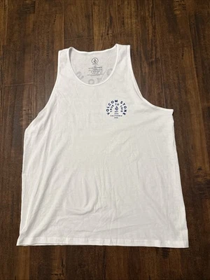 New Volcom Stone True To This Tank Top In White Men’s Size Large. D4 - Image 1 of 4