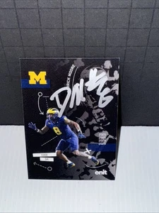 2025 Onit Athlete Michigan Wolverines Football Signed Silhouette Derrick Moore - Picture 1 of 1