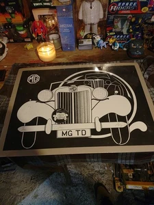 Póster/impresión limitada MG Midget 20/100 vintage excelente estado - Imagen 1 de 8