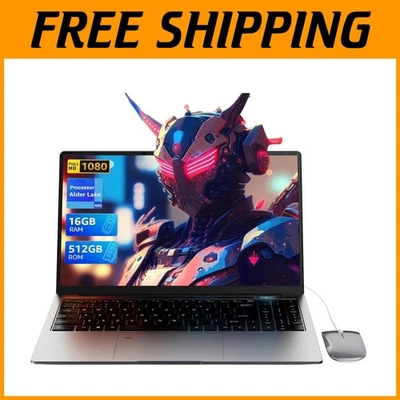 Lightweight 15.6" Laptop - Quad-Core, 16GB RAM, 512GB SSD - Image 1 of 4