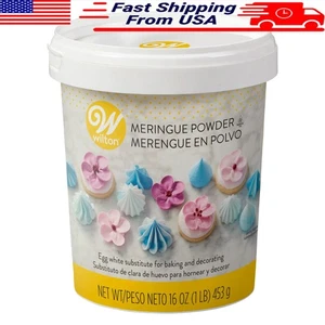 Meringue Powder 16oz Vanilla Flavor Egg Alternative Treat Making Decorating W/ - Picture 1 of 2