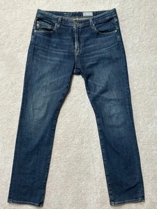 Adriano Goldschmied 36 X 34 Jeans The Everett Slim Straight Blue Denim - Picture 1 of 8