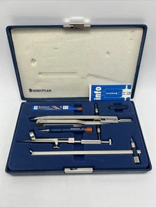 Staedtler Mars Technico Technical Drawing Compass Set Germany Micrograph - Foto 1 di 5