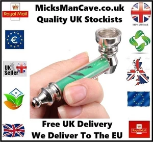NOVELTY CLASSIC LEAF METAL SMOKE TOBACCO PIPE SMOKING CHRISTMAS GIFT HIM STURDY - Picture 1 of 6
