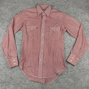 VTG Wrangler Single Needle Tailoring Long Tails 15 1/2x35 Made in the USA - Picture 1 of 9