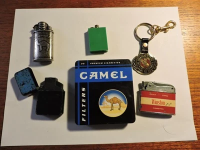 Lote Encendedor De Cigarrillos Vintage Camel Smokezilla Winston Combinación Permanente y Extra Foto 1 de 4
