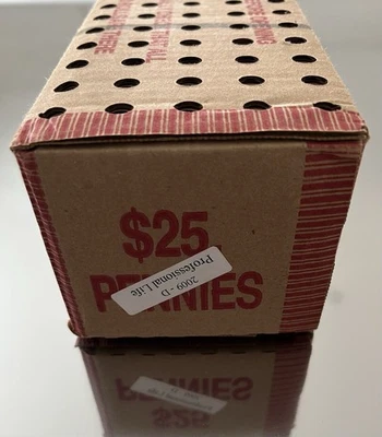 Caja de centavos Lincoln Professional Life 2009 D (caja de 50 rollos sellada) Foto 1 de 4