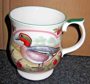 Crownford Queen's Fine Bone China Teal Duck Footed Cup/Mug #10 - Picture 1 of 7