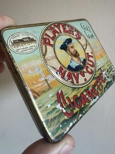 Vintage John Player's Navy Cut Zigarettendose Blattgold Sailor Nottingham Castle - Bild 1 von 10