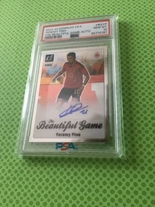 DONRUSS FIFA 2023-24 YEREMY PINO 🇪🇸 THE BEAUTIFUL GAME AUTO PSA 10 95770191 - Bild 1 von 2
