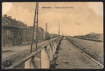 CPA Merxem, Viaduc aan den Bal 1926  - Photo 1/2