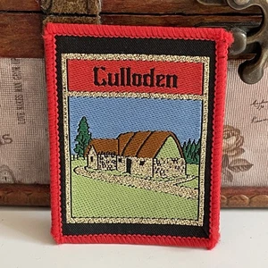 Vintage Patch Culloden Leanach Cottage Inverness Scotland Souvenir Sew On Badge - Picture 1 of 3