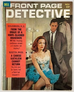 Front Page Detective Magazine, November 1961, Vintage True Crime Stories, Pulp - Imagen 1 de 4