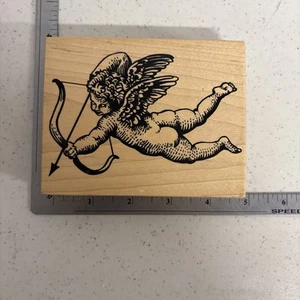 PSX Angel Cupid w/ Arrow Valentine Wedding Love K-1776 Rubber Stamp - Picture 1 of 7