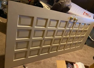 Vintage Mid-Century Spanish style door with 32 square side cut panels bilateral - Picture 1 of 2