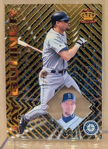Pacific Crown 1997 prisma dorado #61 Jay Buhner Mariners ventana de acetato rara - Imagen 1 de 2