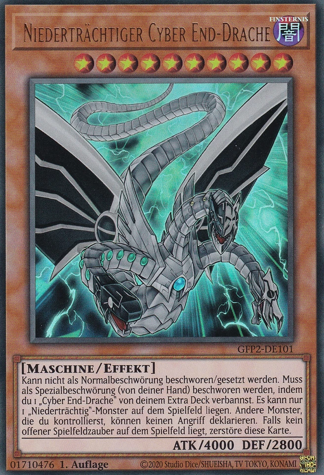 Yu-Gi-Oh GFP2-DE101 Niederträchtiger Cyber End Drache 1 Aufl. Ultra Rare NM - Bild 1 von 1