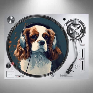 King Charles Spaniel Slipmats 12" Turntable Pair or Single *Posted In Cardboard* - Imagen 1 de 5