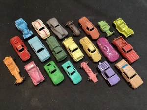 Lot Of 21 Vintage Tootsie Toy Midge Cars and Trucks Hot Rods Jaguar Dragster ++ - Picture 1 of 12
