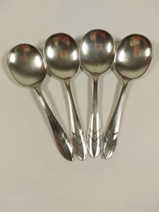 4 cucharas de frutas de postre plateadas vintage G Ellis Ltd - Imagen 1 de 9